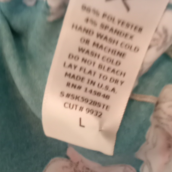 French Grey Teal Swing Skirt - Picture 3 of 3